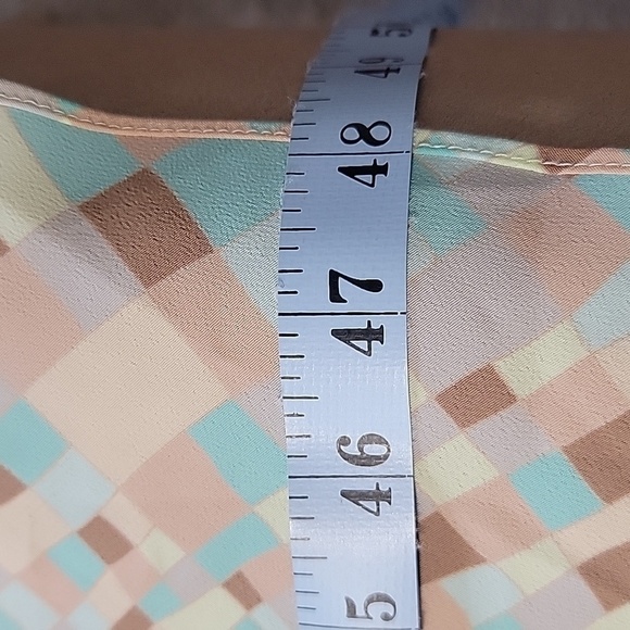Express Size 3/4 Halter Style Slip Dress, Excellent Condition, Muted Pastels - Picture 11 of 12